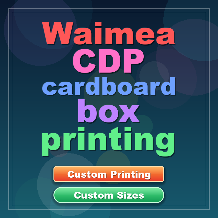 Waimea CDP cardboard box printing