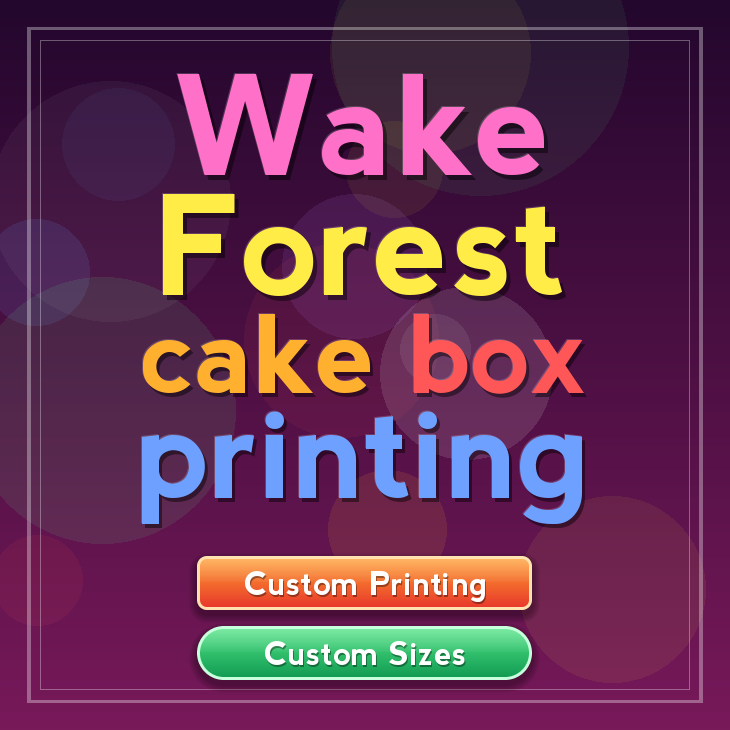 Wake Forest cake box printing
