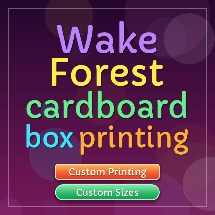 Wake Forest cardboard box printing