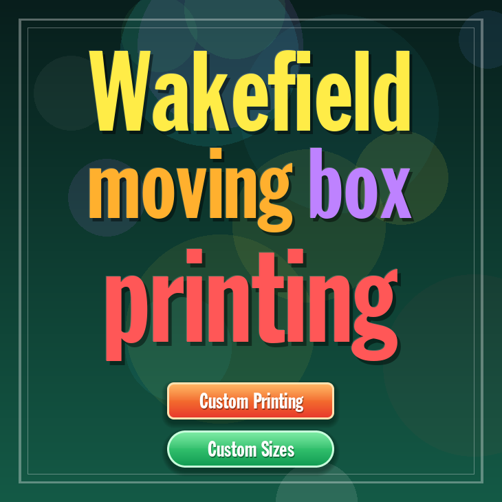 Wakefield moving box printing