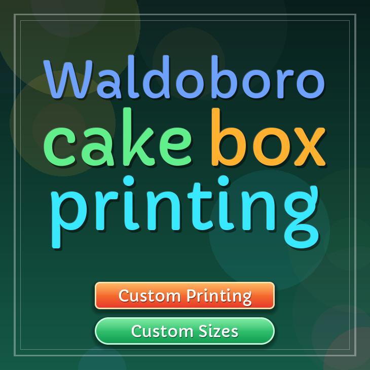 Waldoboro cake box printing