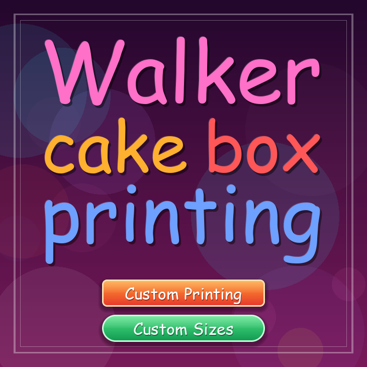 Walker cake box printing