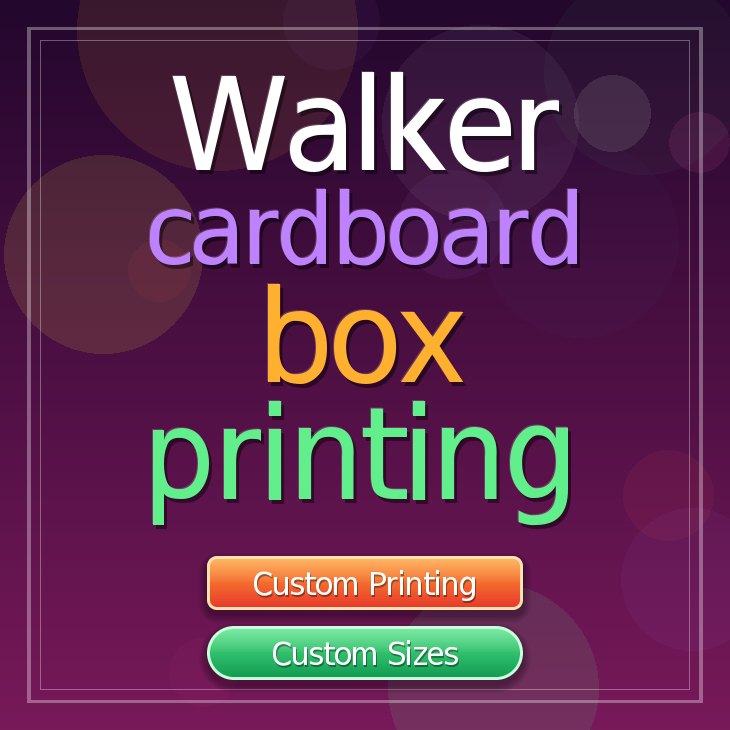 Walker cardboard box printing