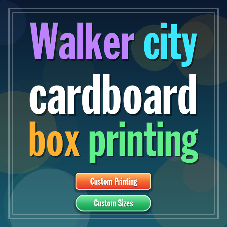 Walker city cardboard box printing