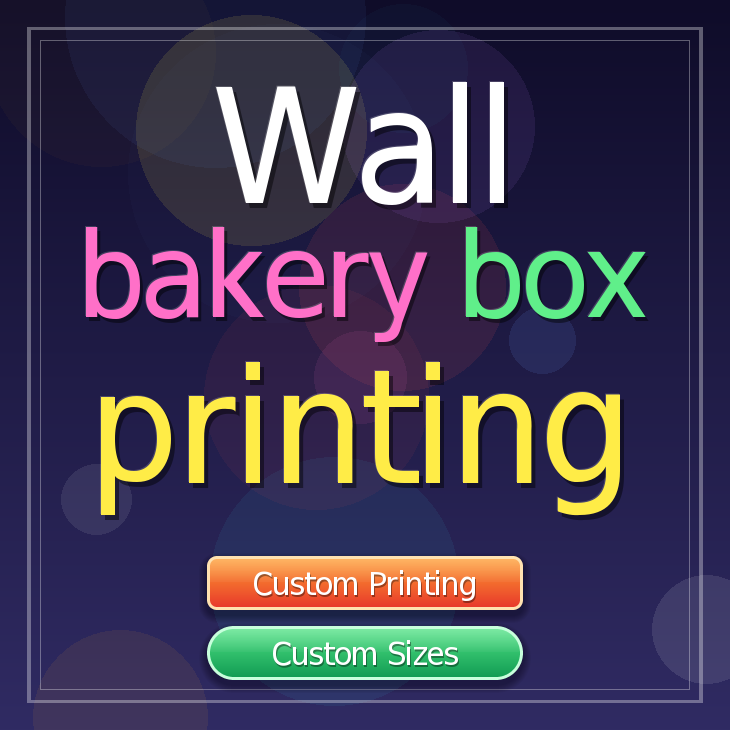 Wall bakery box printing