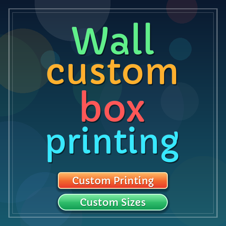 Wall custom box printing
