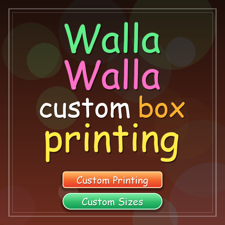 Walla Walla custom box printing