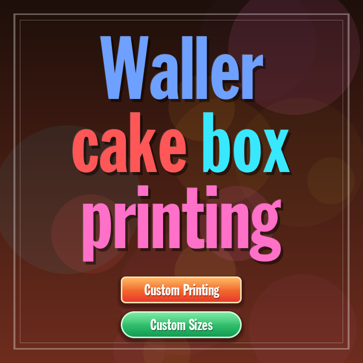 Waller cake box printing