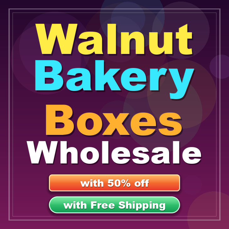 Walnut bakery boxes