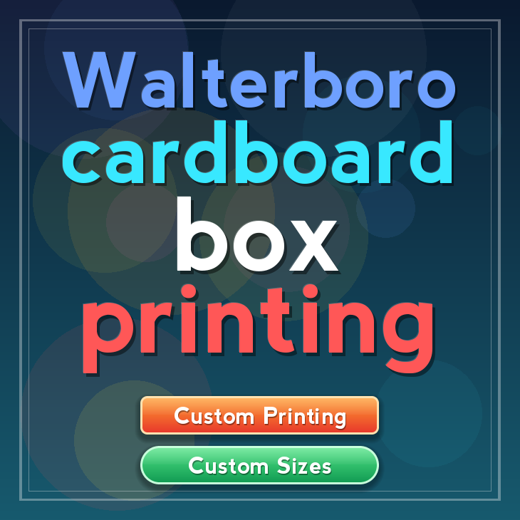 Walterboro cardboard box printing