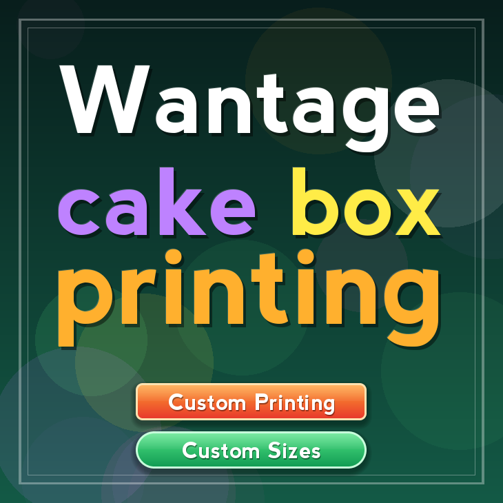 Wantage cake box printing