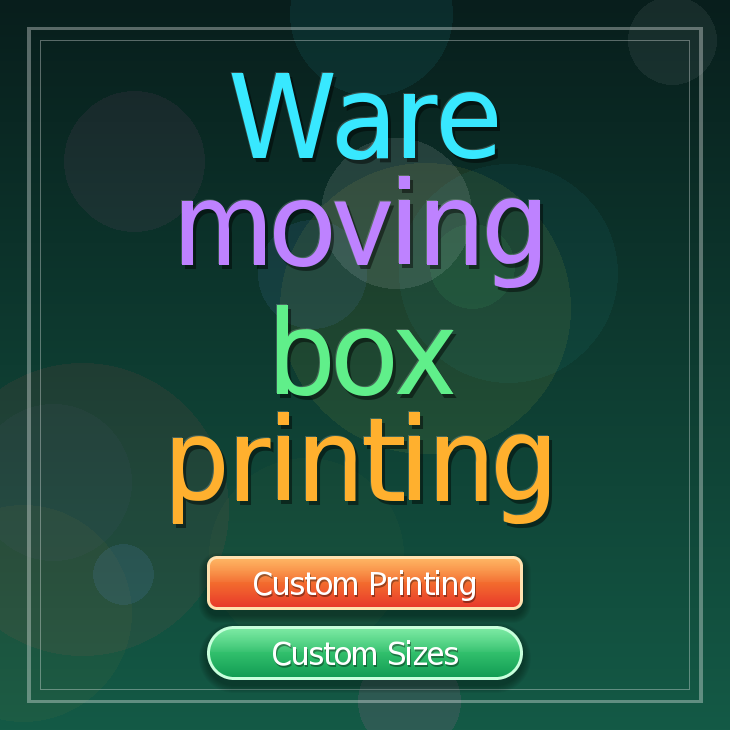 Ware moving box printing