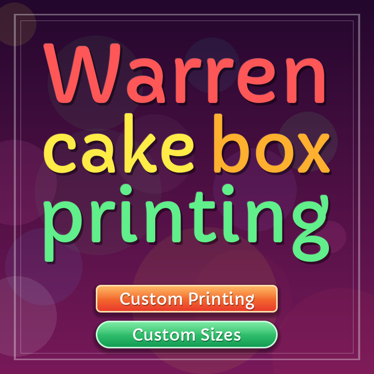 Warren cake box printing
