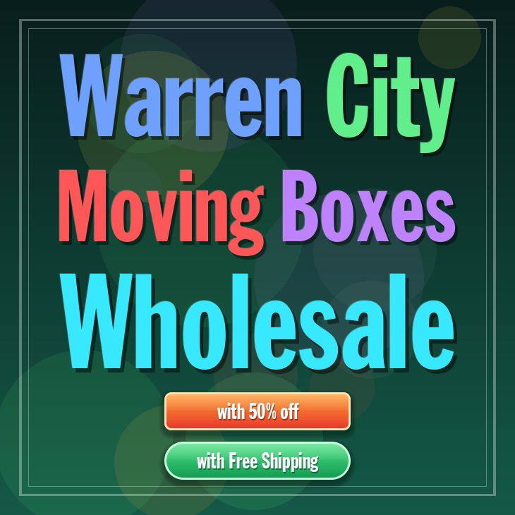 Warren City moving boxes