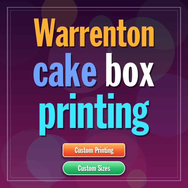 Warrenton cake box printing