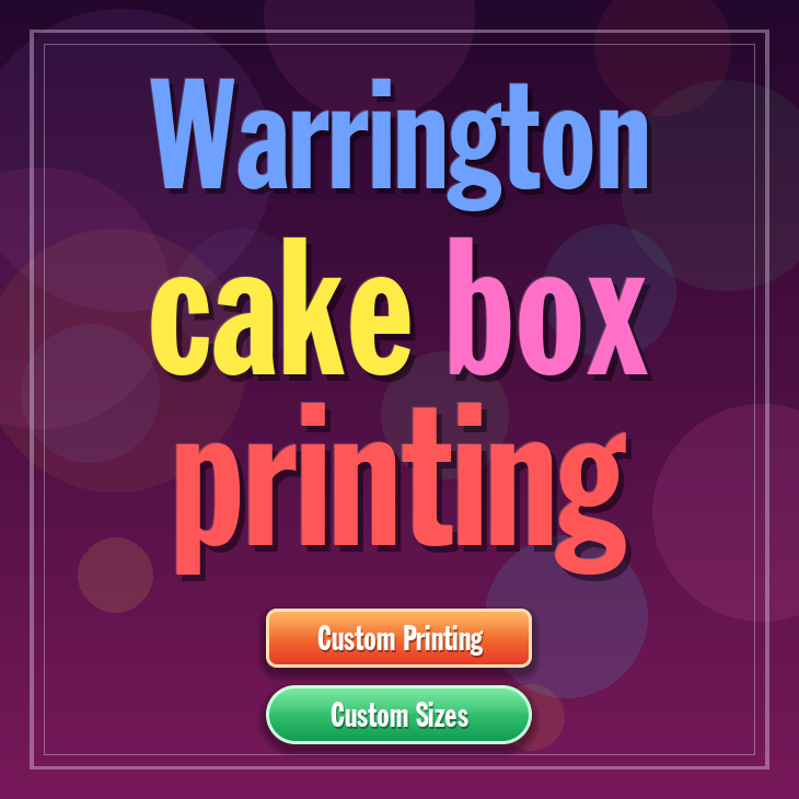Warrington cake box printing