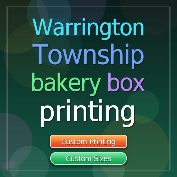 Warrington Township bakery box printing