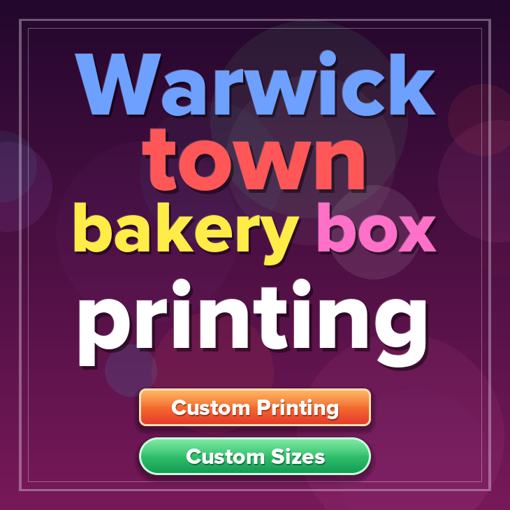 Warwick Town bakery box printing