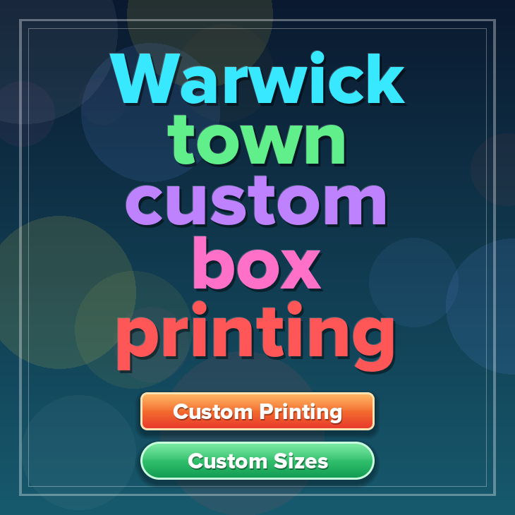 Warwick town custom box printing