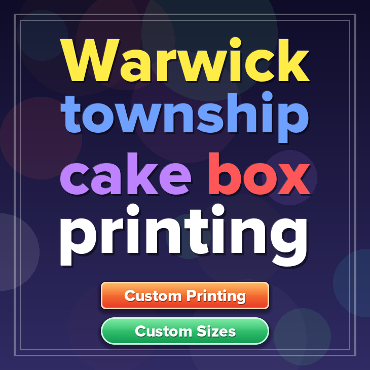 Warwick Township cake box printing