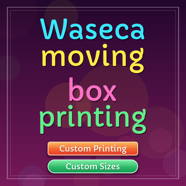Waseca moving box printing