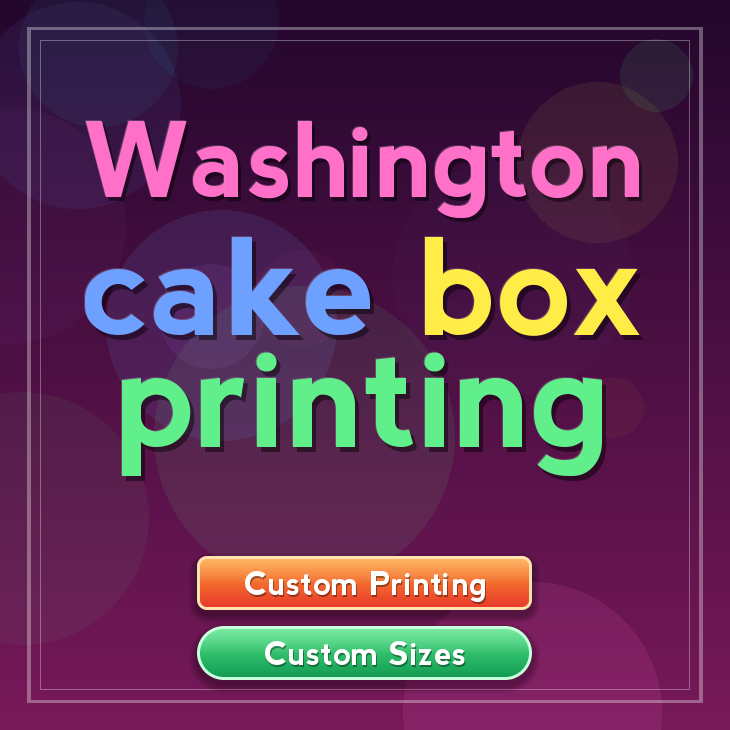 Washington cake box printing