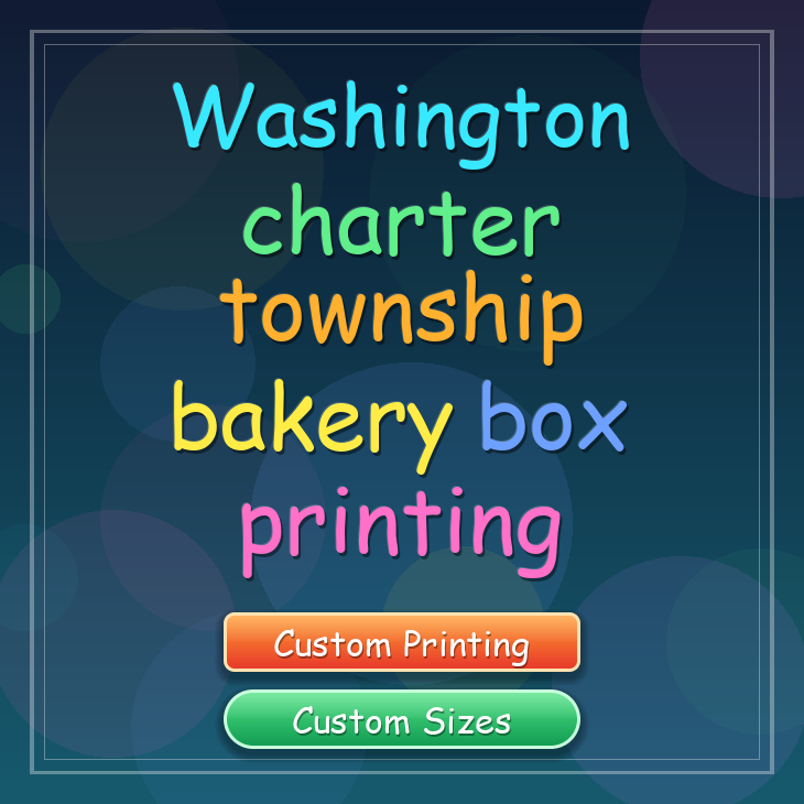 Washington Charter Township bakery box printing