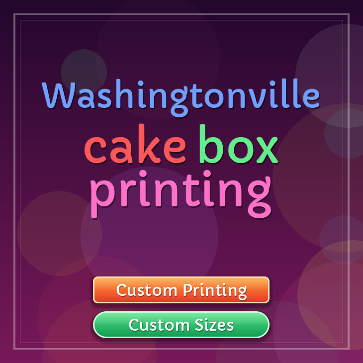 Washingtonville cake box printing