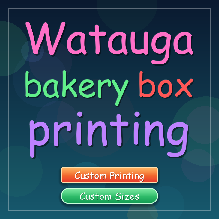 Watauga bakery box printing