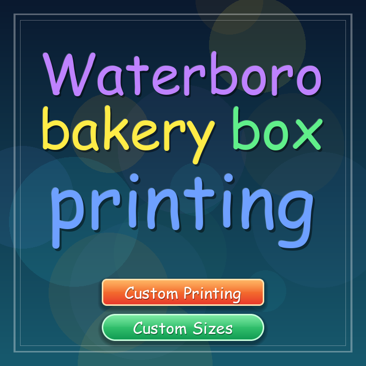 Waterboro bakery box printing
