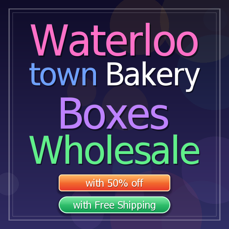 Waterloo Town bakery boxes