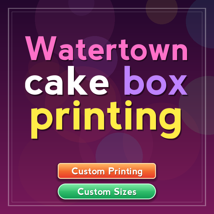 Watertown cake box printing
