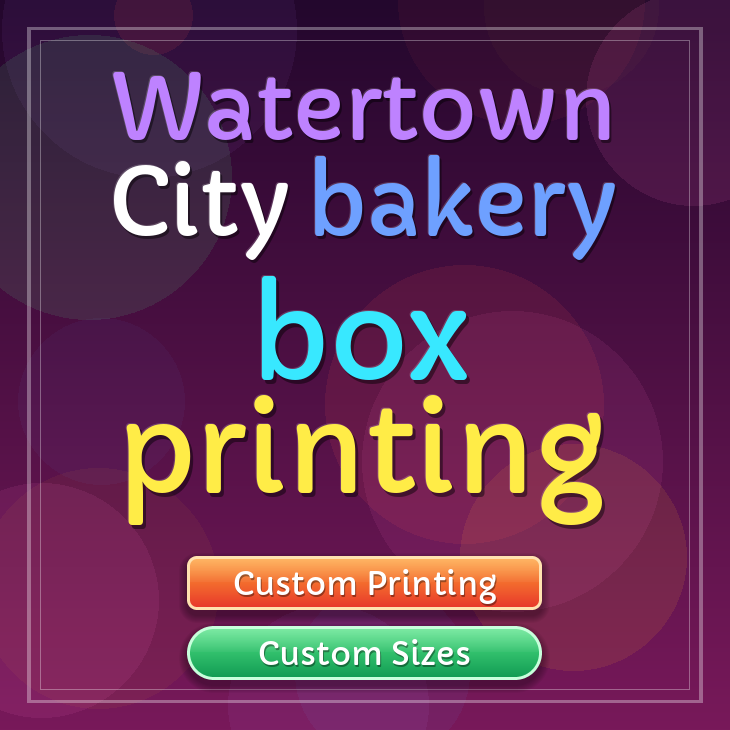 Watertown City bakery box printing