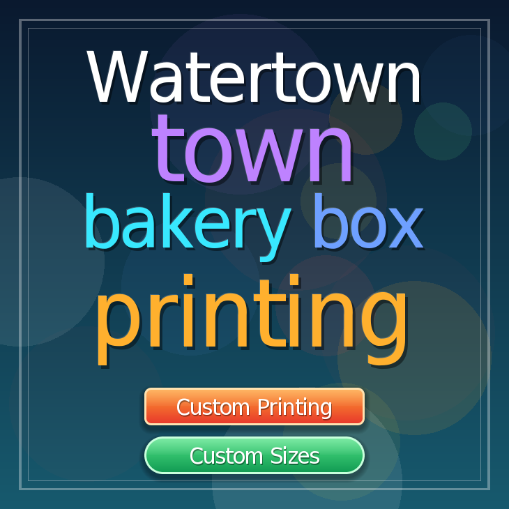 Watertown Town bakery box printing