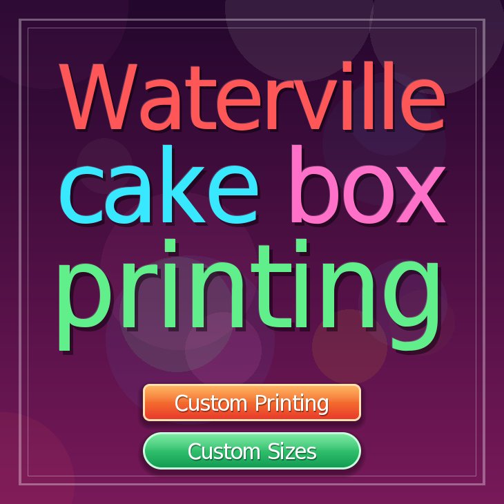 Waterville cake box printing