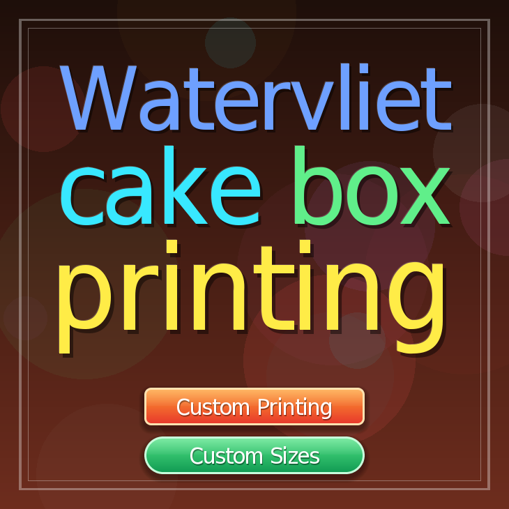 Watervliet cake box printing