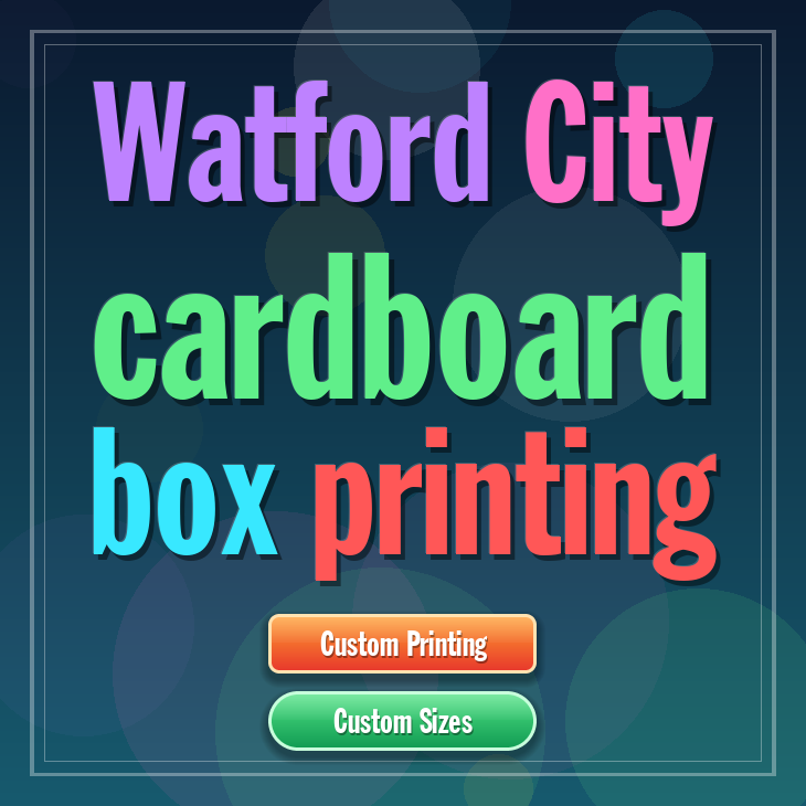 Watford City cardboard box printing