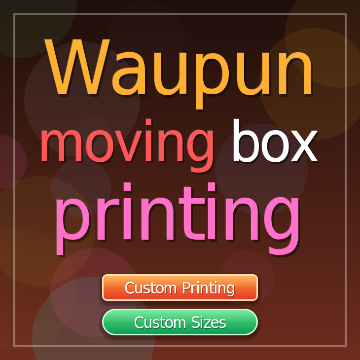 Waupun moving box printing