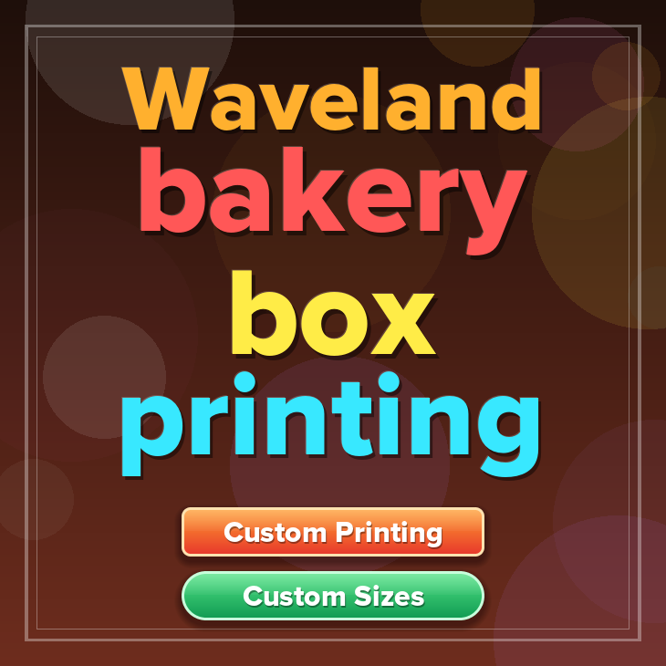 Waveland bakery box printing