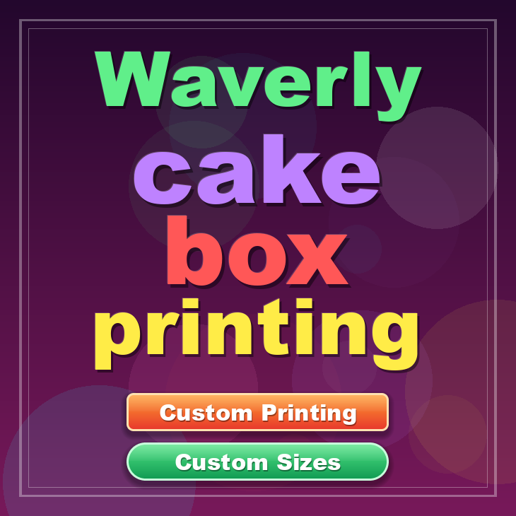 Waverly cake box printing