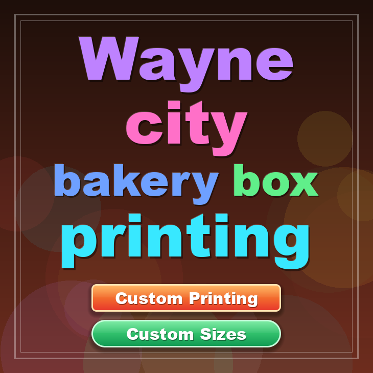 Wayne City bakery box printing