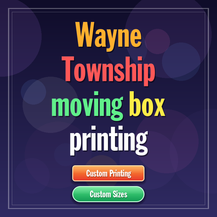 Wayne Township moving box printing