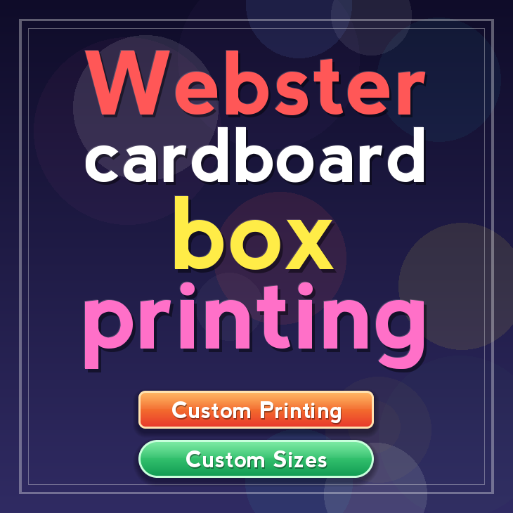 Webster cardboard box printing