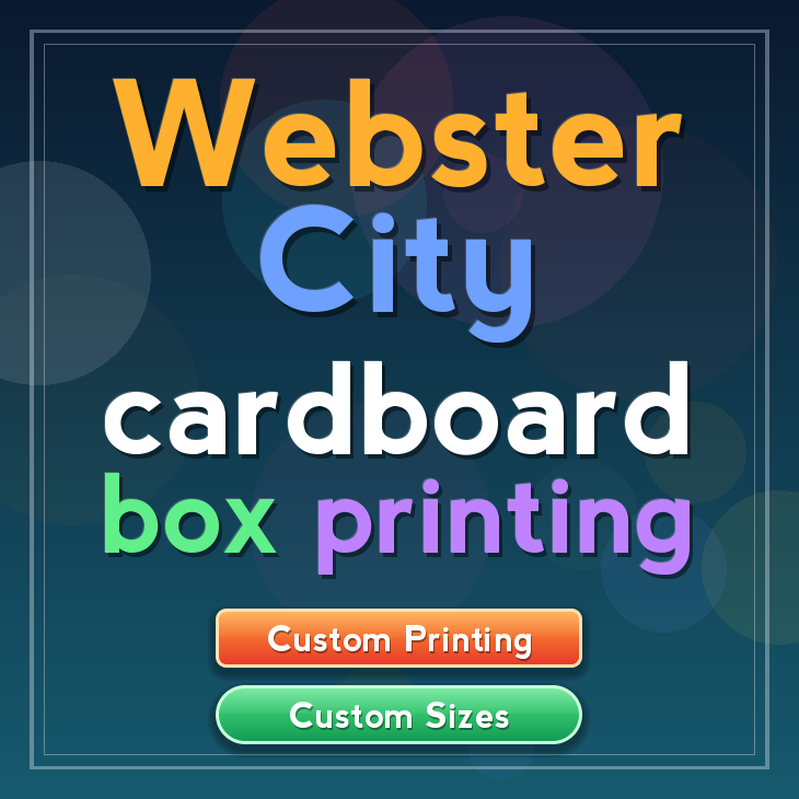 Webster City cardboard box printing