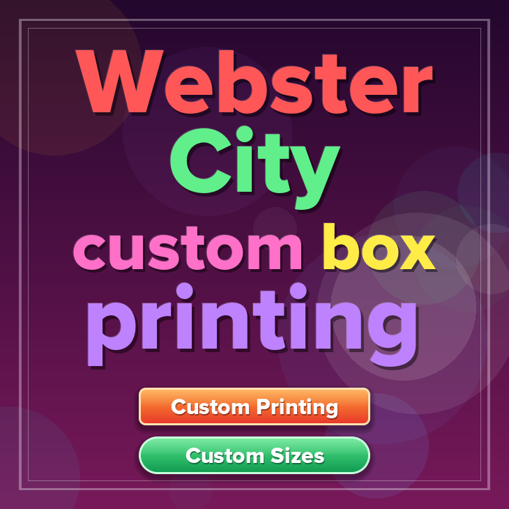 Webster City custom box printing