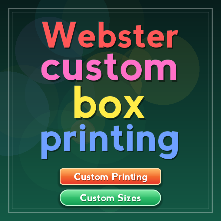 Webster custom box printing