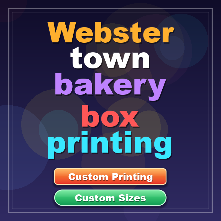 Webster Town bakery box printing
