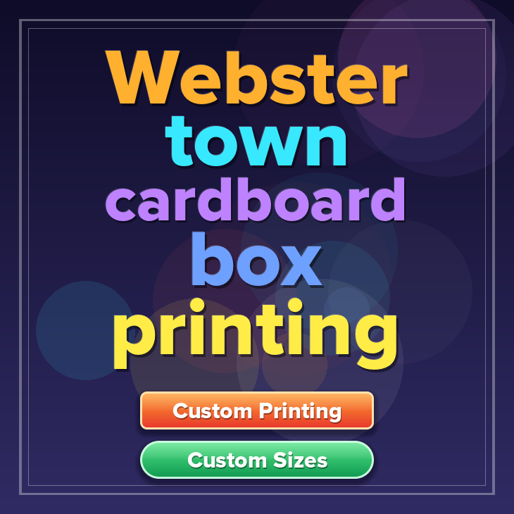 Webster town cardboard box printing