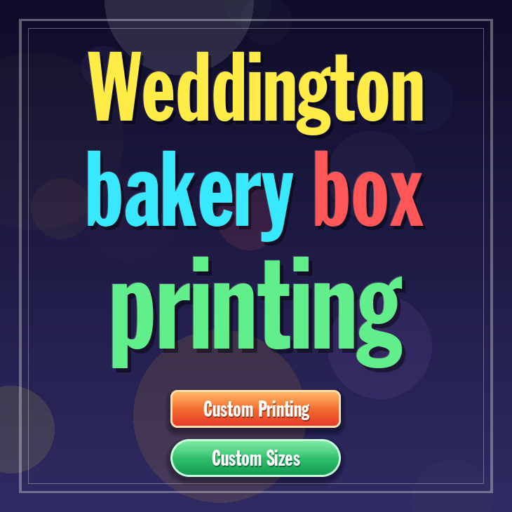 Weddington bakery box printing