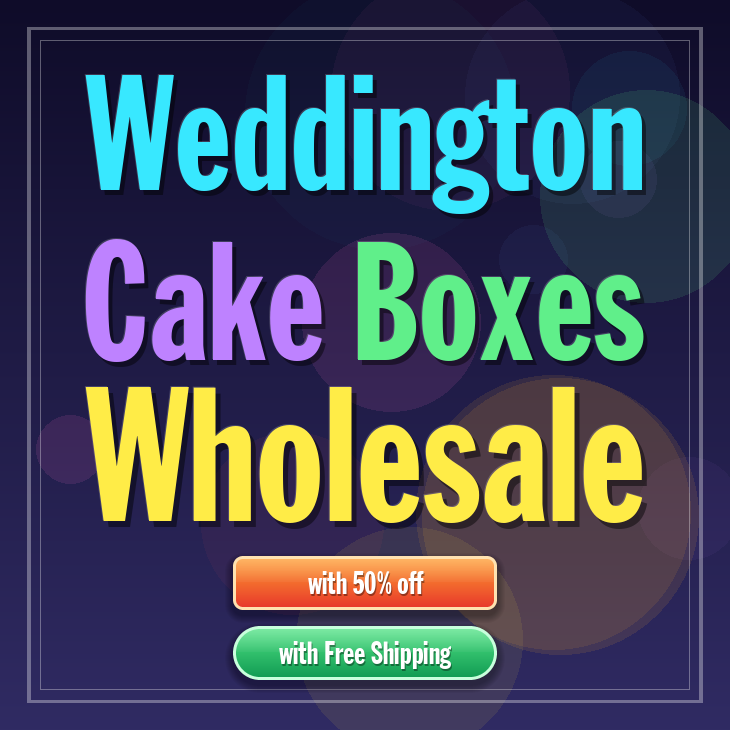 Weddington cake boxes